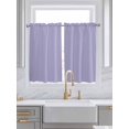 thumbnail image 2 of Kitchen Curtains 54 Inches length, Pure Lavender Window Treatment Curtain Drapes, Simple Solid Color Thermal Insulated Drapes for Basement Hotel RV, 42"x54", 2 Panels, 2 of 7