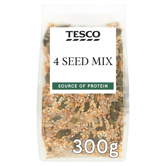 Tesco Wholefoods 4 Seed Mix 300G, Imported from Britain