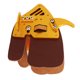thumbnail image 2 of Protector de dedos para tiro con arco, Protector de dedos para tiro al aire libre, arco recurvo, diseño integrado, cuero marrón dorado M, 2 of 10