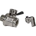 thumbnail image 2 of EZ Oil Drain Valve (L-001) L-Shaped Hose End - 3/8" L-Shape, 2 of 2