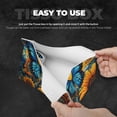 thumbnail image 5 of Lsque Colorful Cloud Butterfly Sunflower Printed Long Tissue Box Cover Holder, Facial Paper Organizer Dispenser,Triangle with Bottom Belt, PVC Leather Decorative Organizer, 5 of 9