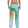 thumbnail image 3 of Xecao USA Tourist Map Men's Straight Lounge Pajama Pants: The Ultimate in Comfortable Sleepwear, 3 of 9