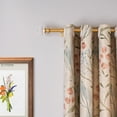 thumbnail image 2 of 2 Packs Curtain Rod Adjustable Window Drapery Rods with clear acrylic plexiglass square finials, 3piece brackets, hardware kits. Gold 28-48 inches., 2 of 5