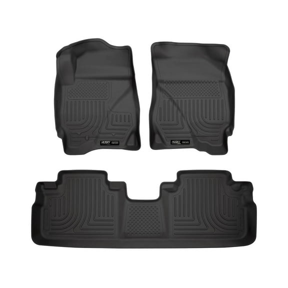 Husky Liners 98351 Weatherbeater Floor Mats Fit 2009-2012 Ford Escape; 2009-2011 Mazda Tribute; 2009-2011 Mercury Mariner (Various Trims) - Front/2nd Seat - Black