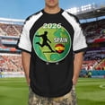 thumbnail image 2 of Men's 2026 Fan Soccer Collection, Patriotic Football Breathable Sportswear XXS-6XL, 2 of 4