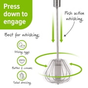 Prep Solutions Push Whisk for Effortless Mixing of Eggs, Sauces, and Batters