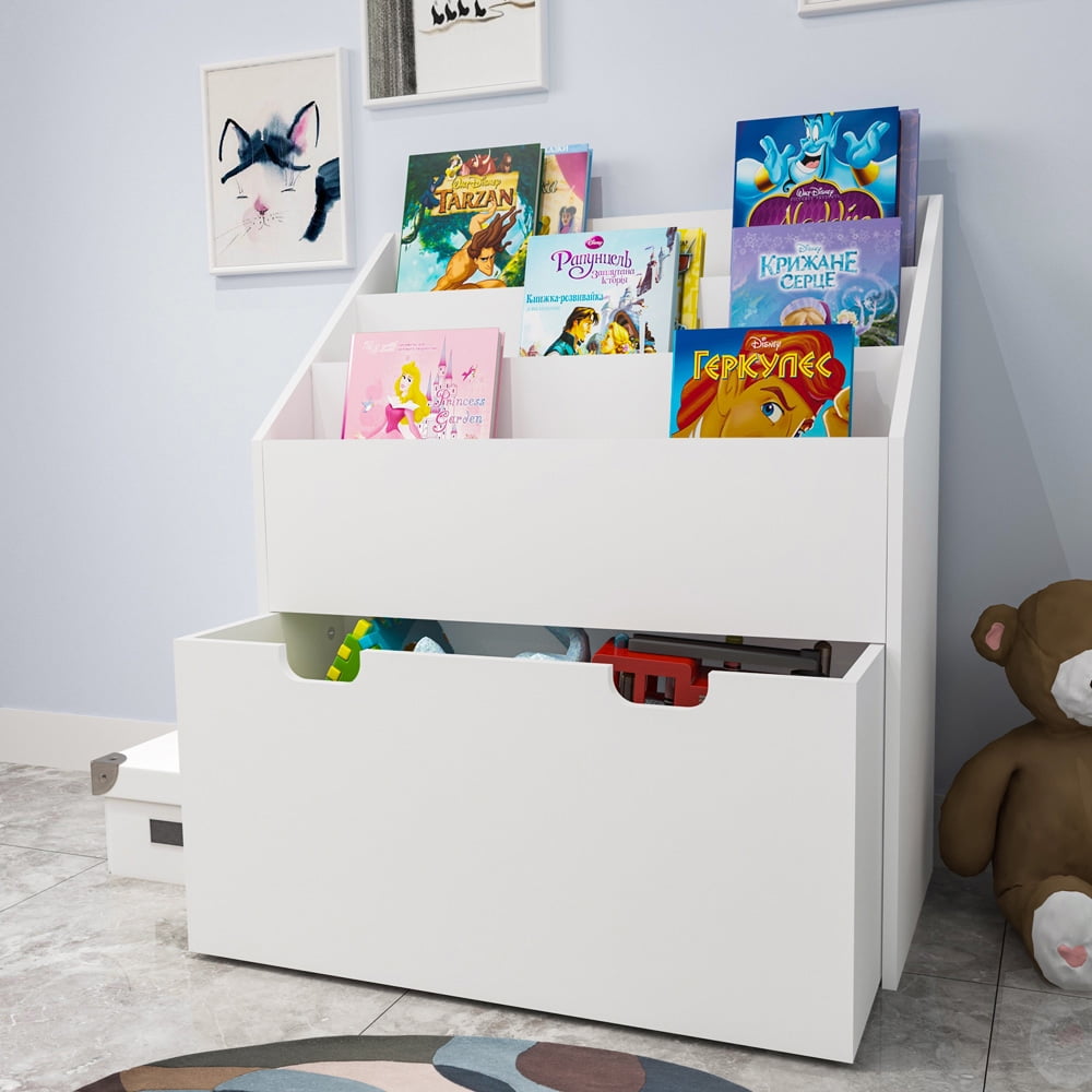 iYofe Book Shelf Organizer and Toy Storage for Kids, Modern