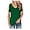 Dark Green, variant on Womens Summer V Neck T Shirts Short Sleeve Loose Fit Basic Tunic Tops Blouse