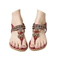 thumbnail image 2 of Leozcaa Womens Sandals Shoes Comfort Walking Flip Flops Casual Summer Beach Dress Ankle Elastic Shoes, 2 of 9