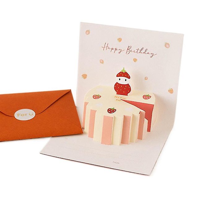 juego de tarjetas de felicitación plegables, colores vivos, escritura suave, impresionante efecto visual, deseos expresos, atractivo cumpleaños, juego de tarjetas de felicitación 3D escritas a mano F