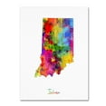 thumbnail image 2 of Trademark Fine Art "Indiana Map" Canvas Art by Michael Tompsett, 2 of 4