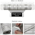 thumbnail image 5 of Peel and Stick Wallpaper, 20.8" x 393" 3D Non-Woven Self Adhesive Wallpapers Removable Modern Minimalist Style Home Decoration for Livingroom Or Bedroom (Silver Gray), 5 of 6