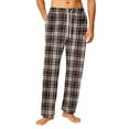 thumbnail image 2 of HKYNLAG Pajama Pants For Men, Heavyweight Flannel Plaid Casual Lounge Pants Cotton Sleep Baggy Lounge Trousers Deep Red XL, 2 of 7