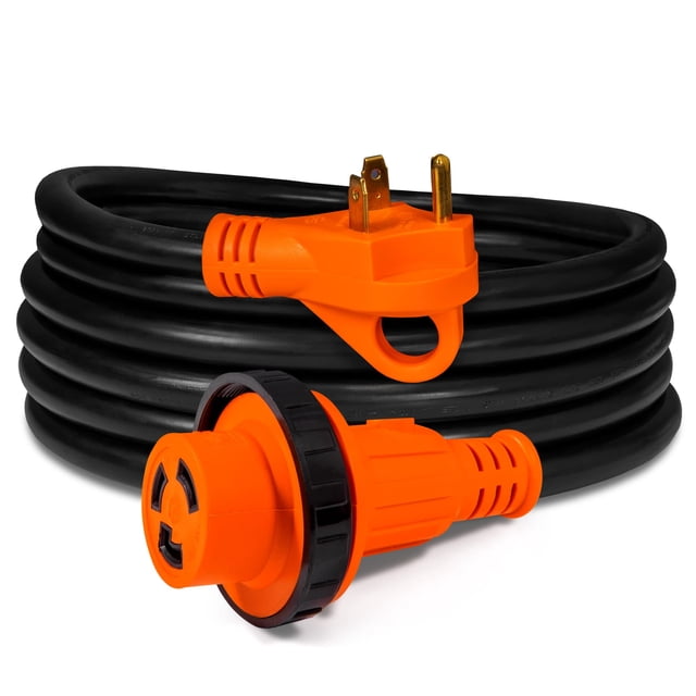 Cable de Extensión de Energía para RV True Mods 15 pies 30A 125V ETL