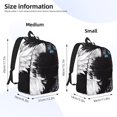 thumbnail image 3 of Honeii Butterfly Angel Wings Art Print Canvas College Laptop Backpack, Durable Rucksack Travel Notebook Bag School Backpack Book Bag for Men Women-, 3 of 7