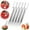 5Pcs, variant on MEUDQU 2-in-1 Stainless Steel Fruit Cutter, 2024 Portable Watermelon Fork Slicer Cutter with Round Handle for Home Kitchen Gadget
