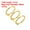 Gold Tone, variant on Uxcell 0.63" Dia 3 Circle Detachable Metal Binder Rings Loose Leaf Rings Dark Grey 10 Pack