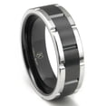 thumbnail image 1 of Andrea Jewelers Cobalt Xf Chrome 8MM Two Tone Matte Finish Center Wedding Band Ring Sz 11.5, 1 of 4