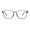 Gray, variant on Rectangular Horn Rim Keyhole Plastic Blue Light Flitering Computer Glasses Clear