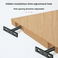 thumbnail image 2 of High-Strength Steel Floating Frame Holder for Cabinets Shelves T-Shaped Invisible Design Bookshelf Support Easy Installation DIY Professional Use Display Shelf Bracket, 2 of 8