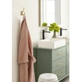 thumbnail image 2 of Amerock Alder Transitional Double Prong Champagne Bronze Wall Hook, 2 of 9