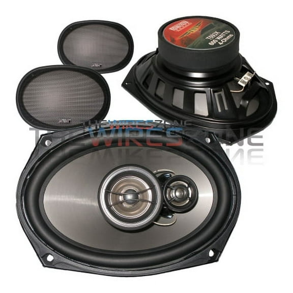 Earthquake Sound T693X 3-Way 600 Watt 6' x 9' Car Speaker (pair) 600W 6x9