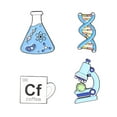 thumbnail image 2 of Juego de Alfileres de Broche Perfecl 4 Uds. Novedosos Alfileres de Solapa Ciencia Matraz para Niños, 2 of 4