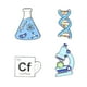 thumbnail image 2 of 4 Uds experimentos broche alfileres taza insignias decoración ciencia alfileres de solapa para niñas niños, graduación, bolsos,, 2 of 4