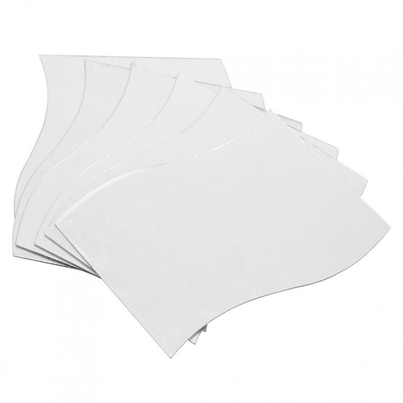 MAGT Miroir Mural, 6 Pcs/Ensemble Vagues Forme Miroir Mural Autocollant Bricolage Combinaison Libre Acrylique Miroir Mural Miroir Mural Ensemble pour la décoration de Salle de Bains