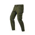 thumbnail image 4 of DPTALR Men's Solid Color Multi-Pocket Fashionable Outdoor Workwear Pants,Army Green,Size 32, 4 of 5