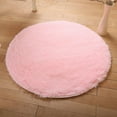 thumbnail image 3 of Tapis Rond Doux à Poils Longs pour Salon, Tapis de Sol, Tapis Antidérapant, Tapis de Chambre, 3 of 3