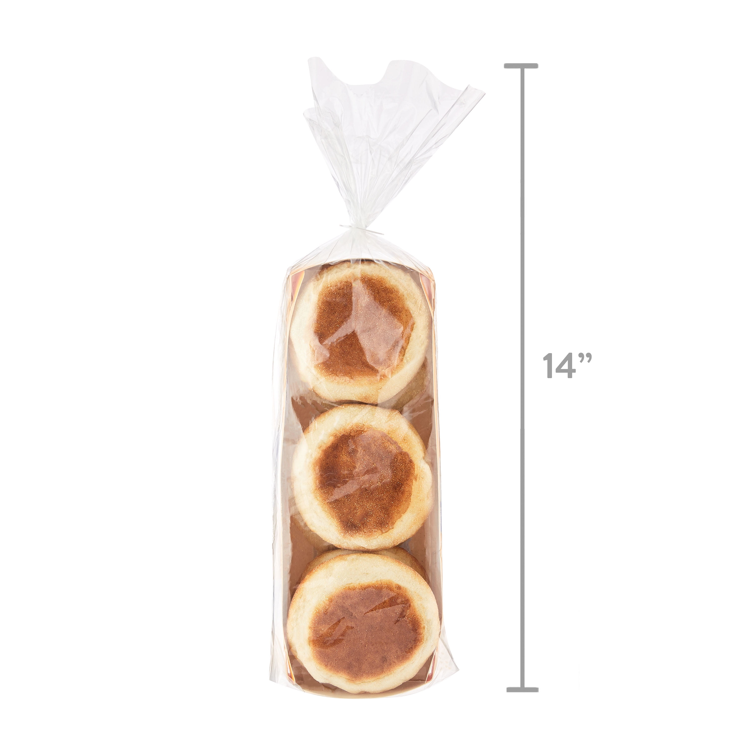 Great Value Original Fork Split English Muffins, 12 oz, 6 Count