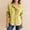 Yellow, variant on Women's Button Down T Shirts Heart Print Long Sleeve Collared Casual Tees Tops with Pocket Lightweight Summer Shirts