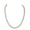 Natural White Freshwater Pearl Necklaces 8-8.5mm 18inches