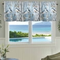 thumbnail image 3 of Spring Blue Bird Valances for Windows Oil Painting Tree Animal Rod Pocket Curtain Valance Window Treatment Short Curtains for Kitchen Living Room, 42"x18", 3 of 9