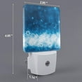 thumbnail image 2 of Fuzoiu Blue Glitter Sparkles Print Dusk to Dawn LED Night Light with Light Sensor, Energy-Efficient Touch-Safe Night Lamp for Home, Office, and Kids' Rooms-EU, 2 of 7