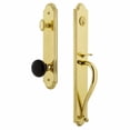 thumbnail image 2 of Grandeur Arc Single Cylinder Handleset with S Grip and Coventry Knob, 2 of 5