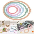 thumbnail image 5 of 5Pcs Embroidery Hoops Mixed Holder Cross Stitch Frame DIY Needlework Crafts, 5 of 6