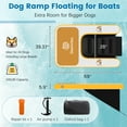 thumbnail image 2 of Danrelax 59″ x 39″ x 6″ Inflatable Dog Boat Ramp with Claw-Friendly EVA Floating Ladder for Pets up to 220 lb – Non-Slip Pool, Dock & Boat Ramp, 2 of 7