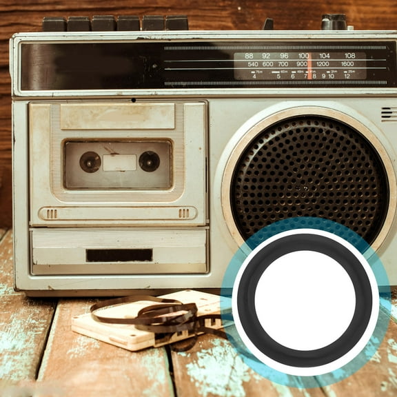 HOMEMAXS  Portable CD Player Part Drive Belt for Recorder Pulley Black