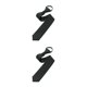 thumbnail image 2 of Qarigey Retro Narrow Tie Skinny Necktie Slim Pull Matching Rope Tie Smooth Full Neckwear Convenient for Bridegroom Party Dress Negro 2Conjunto, 2 of 6