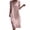 Pink, variant on Ohufall Women Dress Printed 3/4 Sleeve Crew Neck Maxi Dress Lightweight Vacation Fashion Casual Dresses