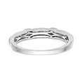 thumbnail image 5 of Solid 14K White Gold Diamond Wedding Band Ring Size 5 (.195 cttw.), 5 of 8