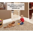thumbnail image 3 of MidWest Homes for Pets Steel Pet Gate Extension, 11" Wide x 29" High, Soft White, 3 of 4