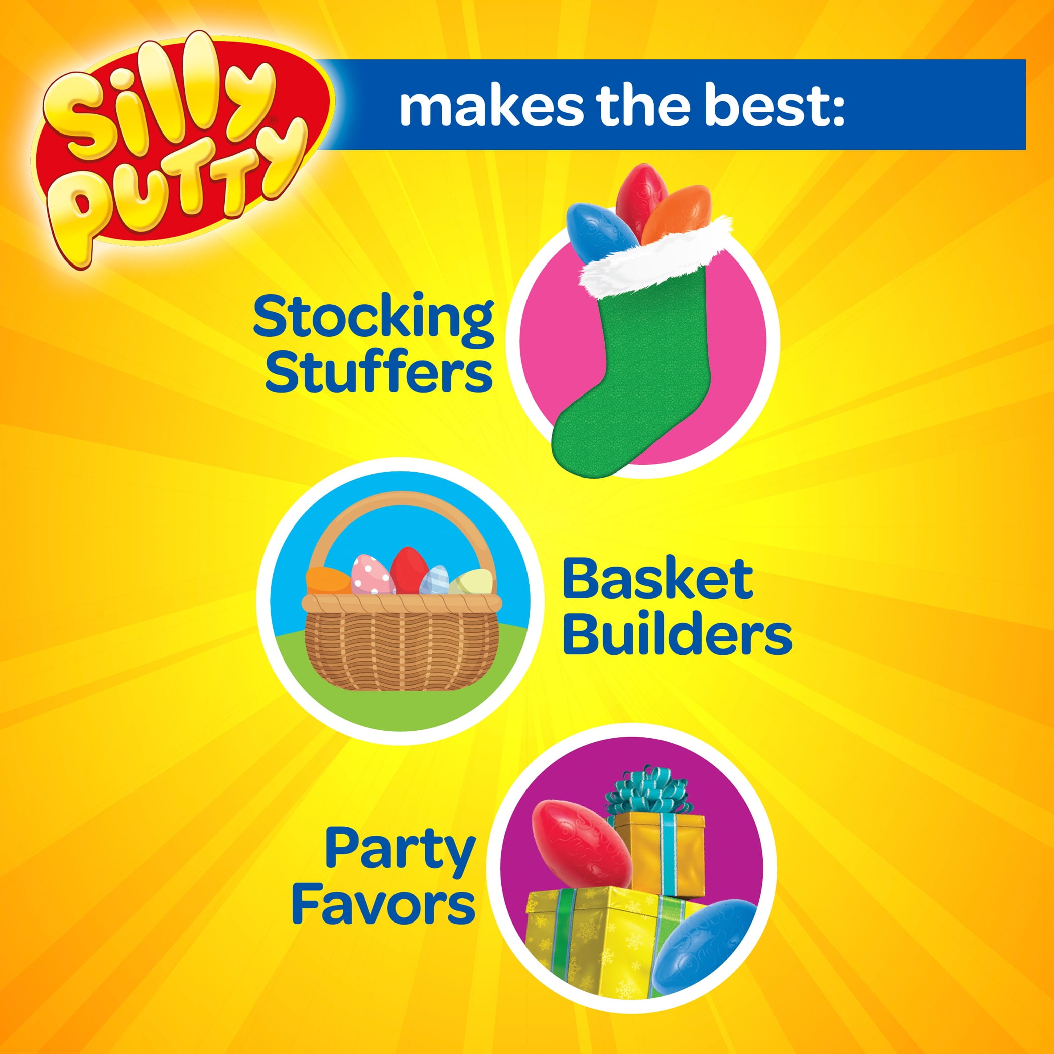 Crayola Silly Putty Variety Pack, 4 Per Pack, 4 Packs