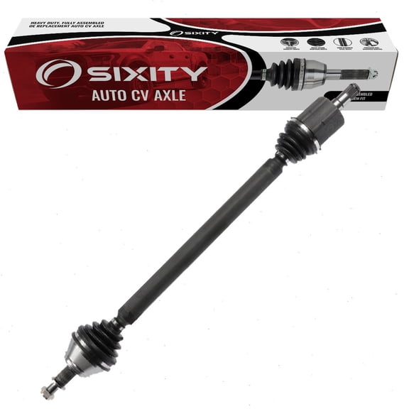 Sixity Front Right CV Axle compatible with Volkswagen Beetle 1.8L 2.0L 2.5L L4 L5 2003-2010 - Passenger Side Complete Axle Shaft Assembly