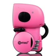 (2 pack) Contixo Robot Toys for Kids, Talking Dancing Interactive Smart Robot Toy Ages 3-8, Kids Robot R1 Mini, Pink
