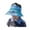 Light Blue, variant on Xinwanna Cartoon Kids Sun Visor Hat with USB Charging Fan UPF50 Summer Beach Cooling Hat Outdoor Empty Top Wide Brim Sunhat for Boys Girls 3-10Y (Purple)