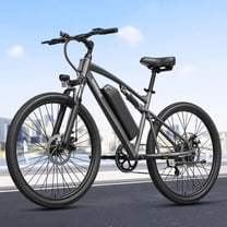 Electric Mountain Bike Full Suspension Ebike 1000W Peak 70Miles Range 28mph Max Speed Mountain E Bike 26" Thin Tire off Road Electric Bikes for Adults, 7 Speed, 36V 13.5AH Battery, UL2849 Compliant