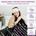 thumbnail image 5 of Gifts for Mom, to My Mom Blanket from Daughter, Mom Birthday Gifts, Mom Ideas Gifts from Kids, Birthday, Mother''s Day, Christmas, Thanksgiving Blanket Gifts for Mom, 60 "X80\u201c, 5 of 6
